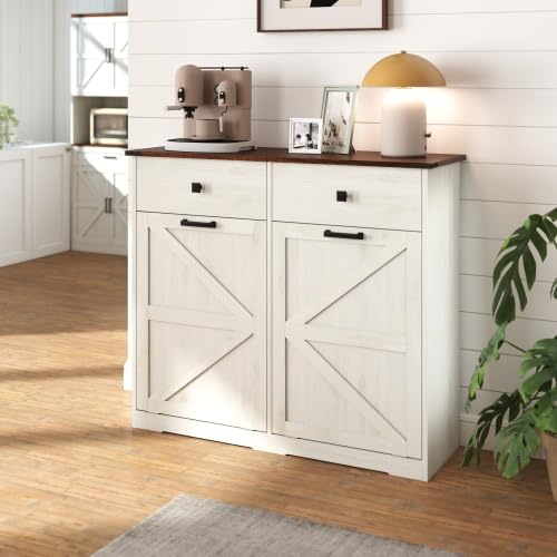 20 Gallon Tilt Out Trash Can Cabinet with Drawer Z87809