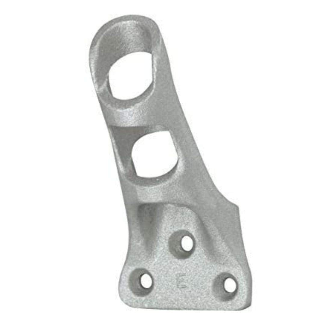 Cast Aluminum Bracket for .75" Outside Diameter Flagpoles in Silver O333