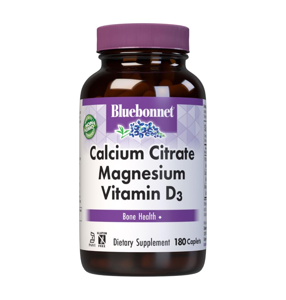 Calcium Citrate Magnesium Plus Vitamin D3 Caplets, 180 Count U410