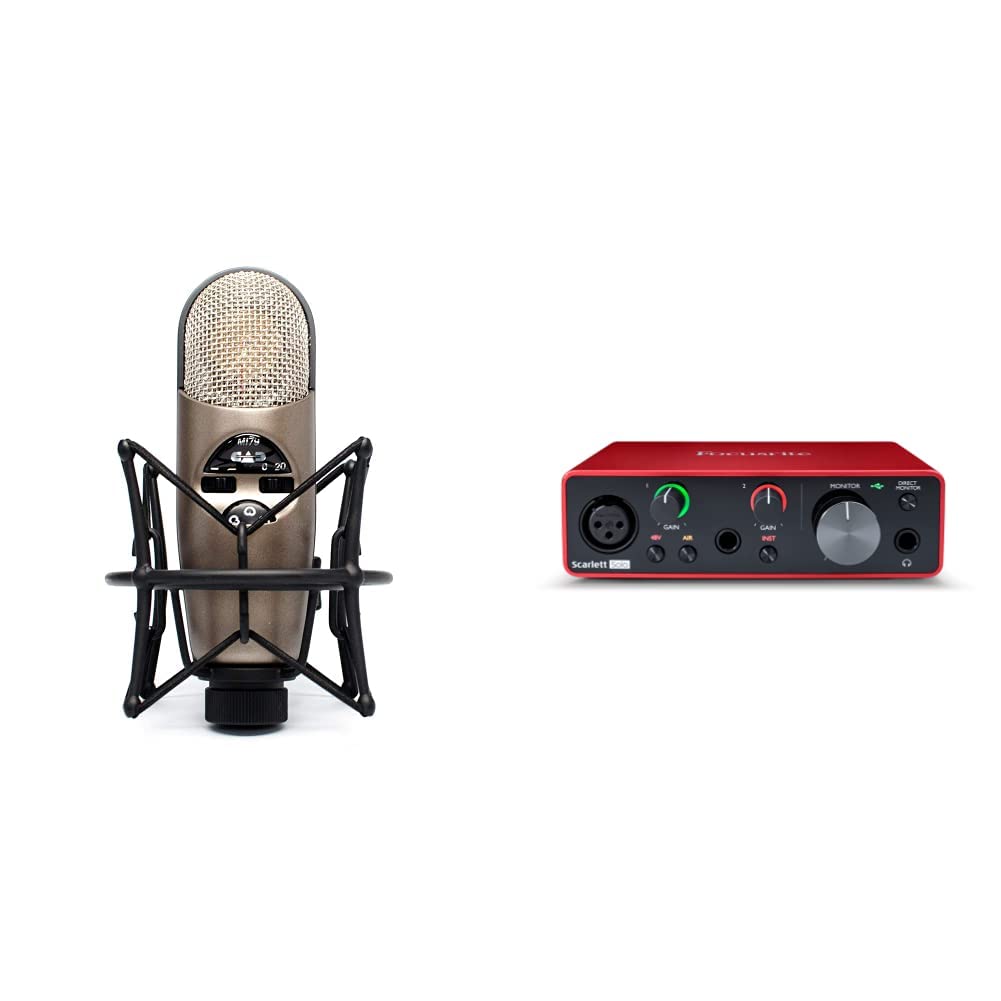 Large Diaphragm Condenser Microphone & USB Audio Interface H106