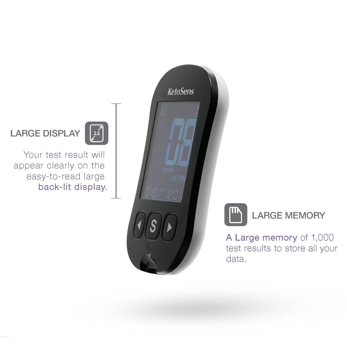 Blood Ketone Monitoring Starter Kit with 10 Test Strips P723