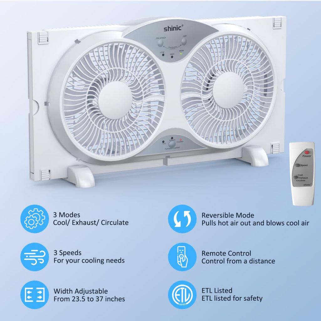 9" Reversible 3-Speed Window Fan G59383
