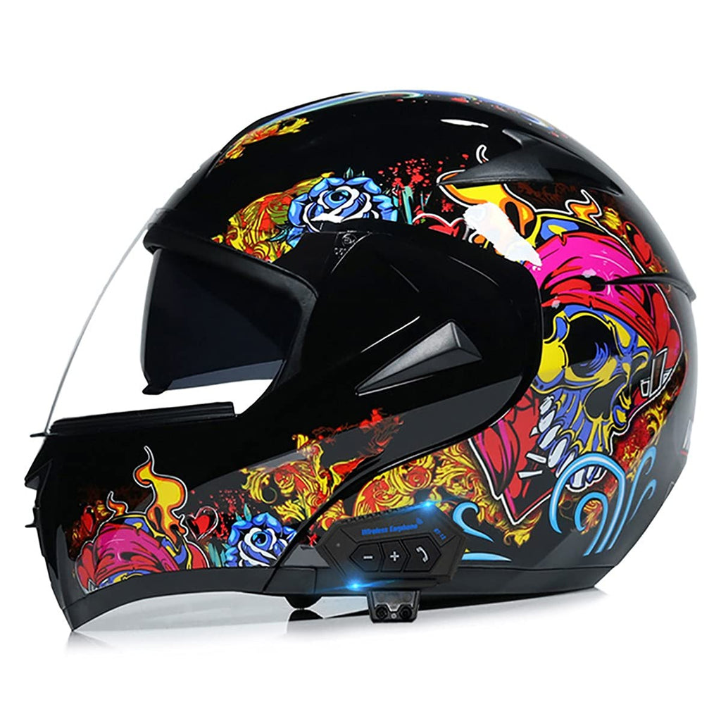 Bluetooth Modular Full Face Motorcycle Helmet DOT ECE N43472