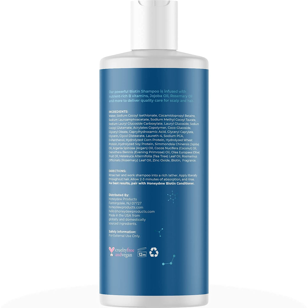Biotin Shampoo and Conditioner Set Sulfate Paraben Silicone Free J9627