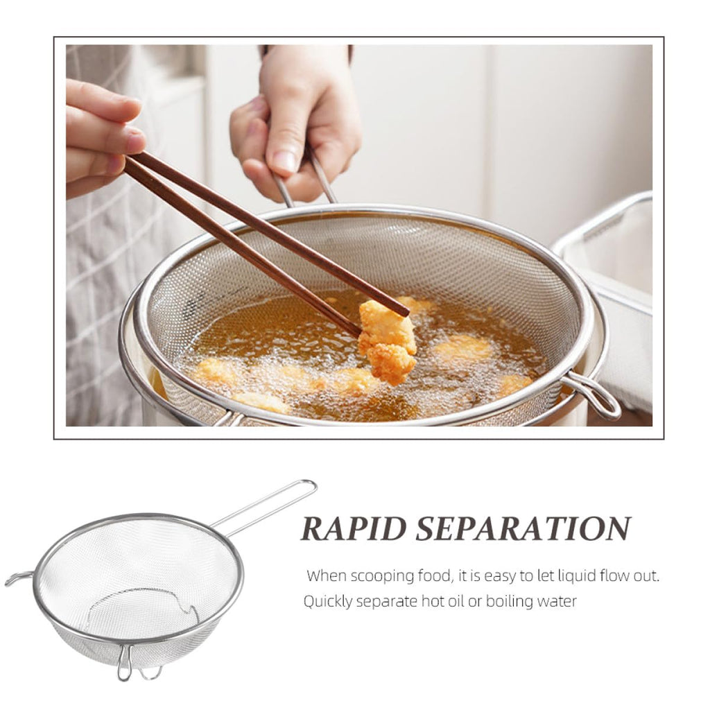 Stainless Steel Fine Mesh Skimmer Spoon P4276