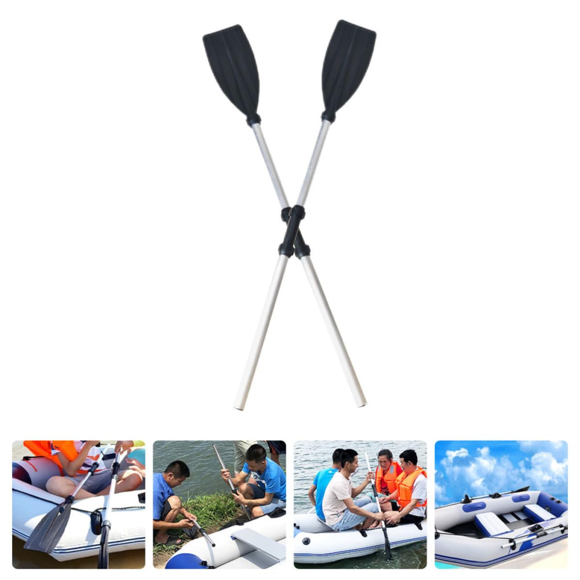 2pcs Aluminum Alloy Kayak Paddles S4390