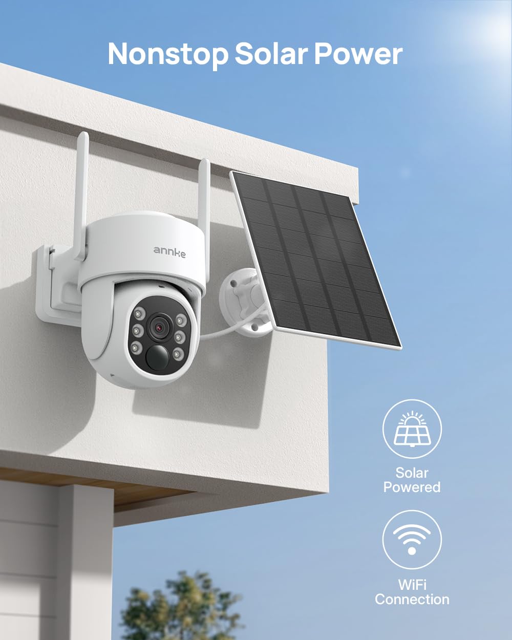 Solar Camera System Wireless Outdoor PT 4K NVR 4X 4MP Cam 1TB HDD J326