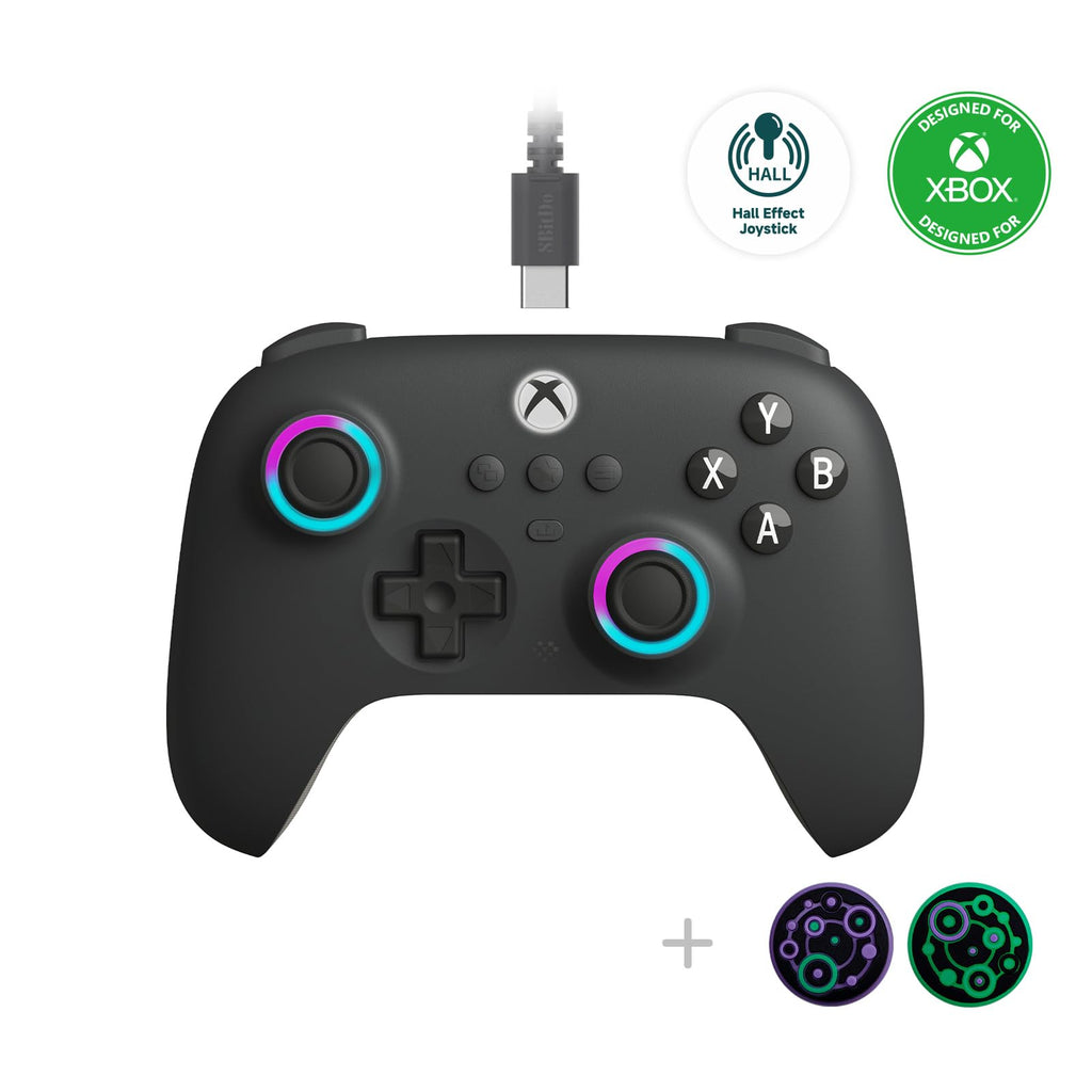 Wired Controller with RGB Lighting Dark Gray V3272