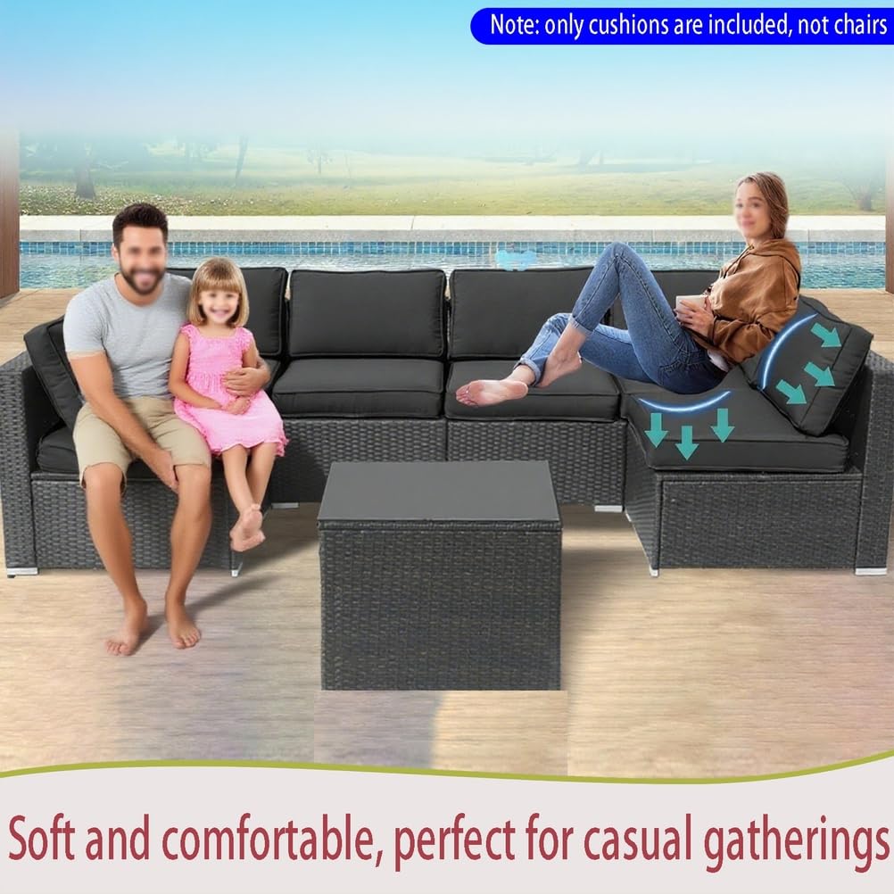 14-Piece Light Blue Outdoor Replacement Cushions G7256