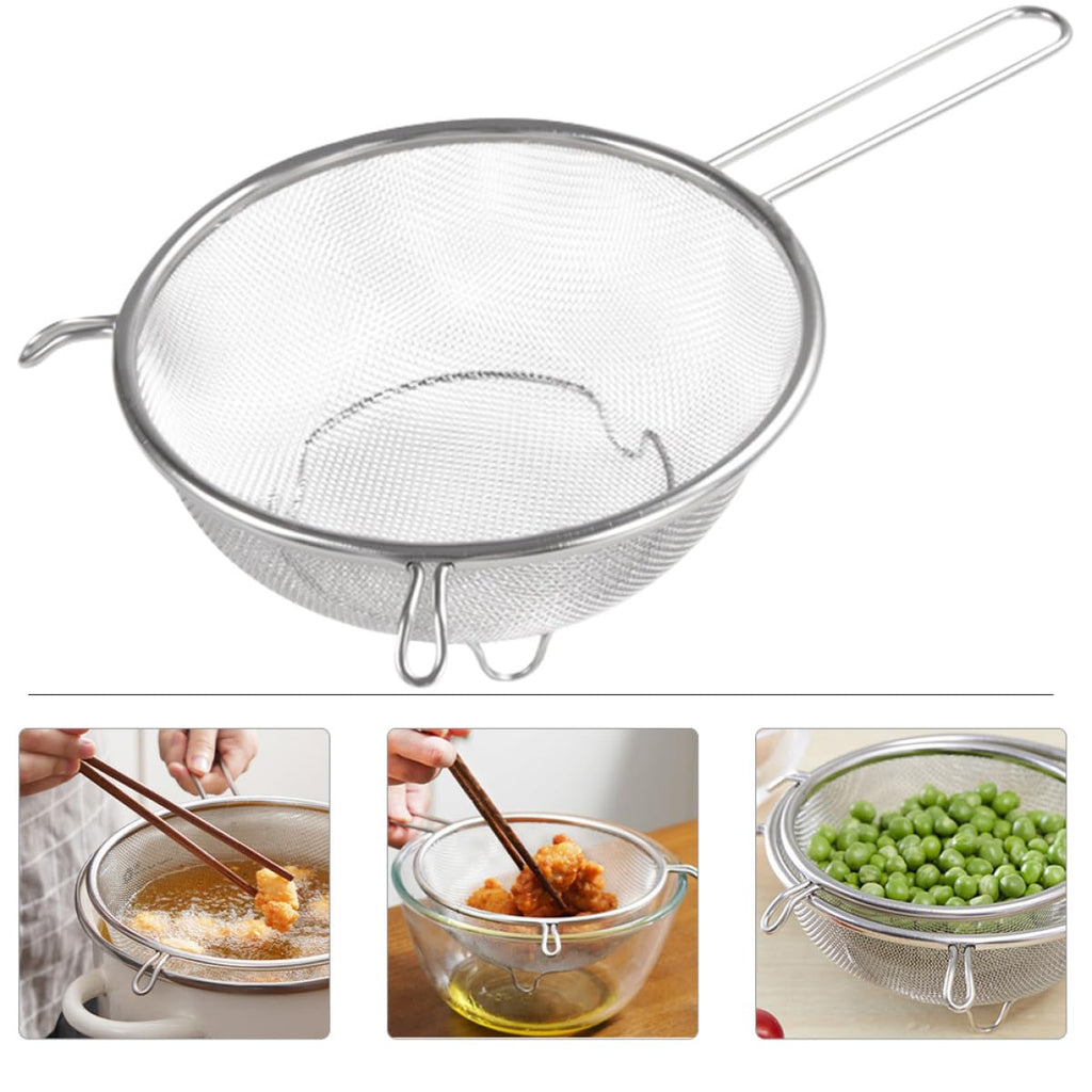 Stainless Steel Fine Mesh Skimmer Spoon P4276