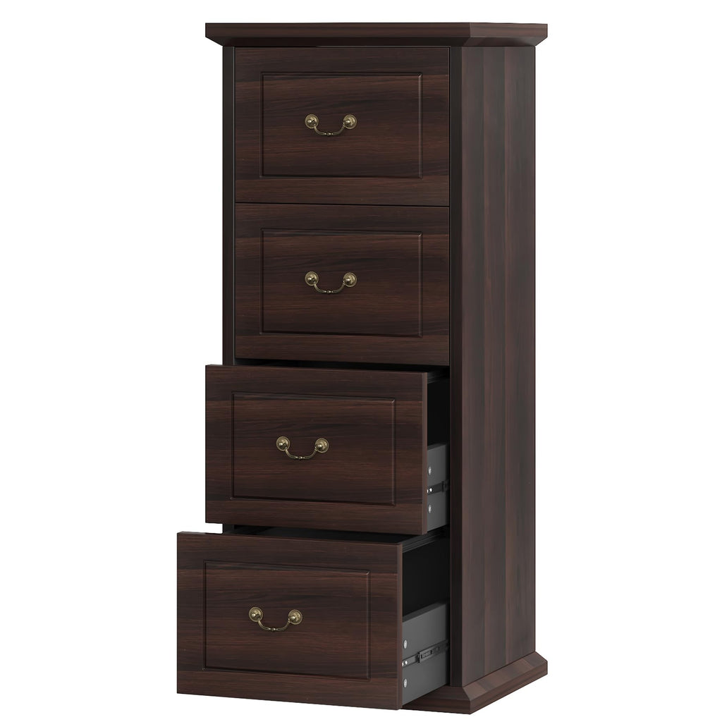 4 Drawer Walnut File Cabinet J194