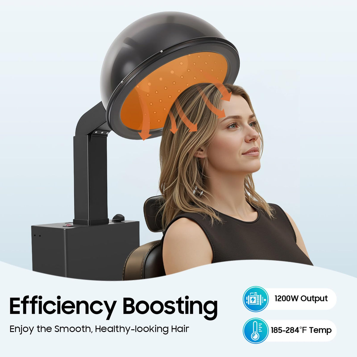 1200W Hooded Hair Dryer with Stand B583054