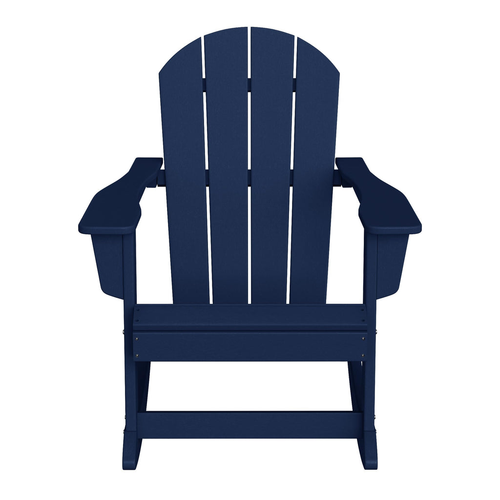 Navy Blue HDPE Outdoor Rocking Chair W7321