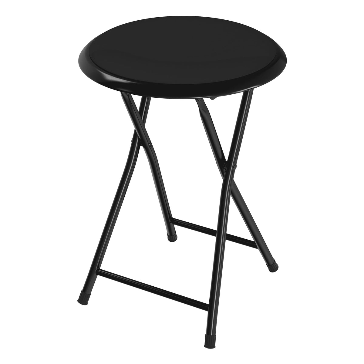 Black 18 Inch Portable Folding Stool T761771