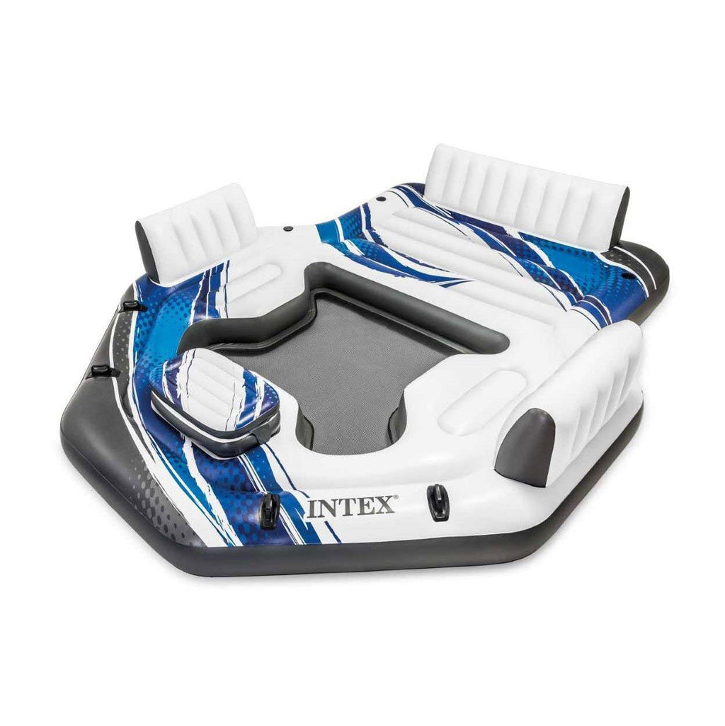 Blue 5-Person Floating Pool with River Run D2717