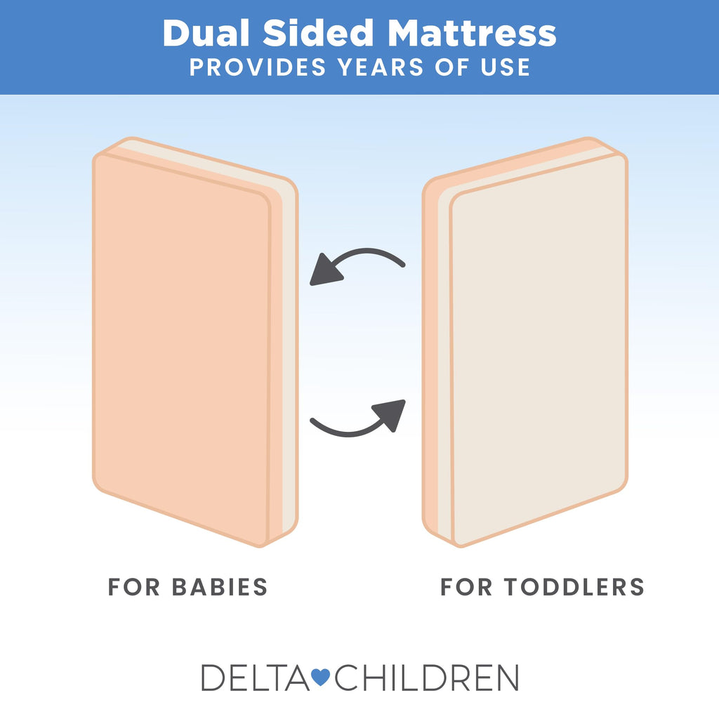 Apricot White Breathable Baby Crib & Toddler Mattress Z838482