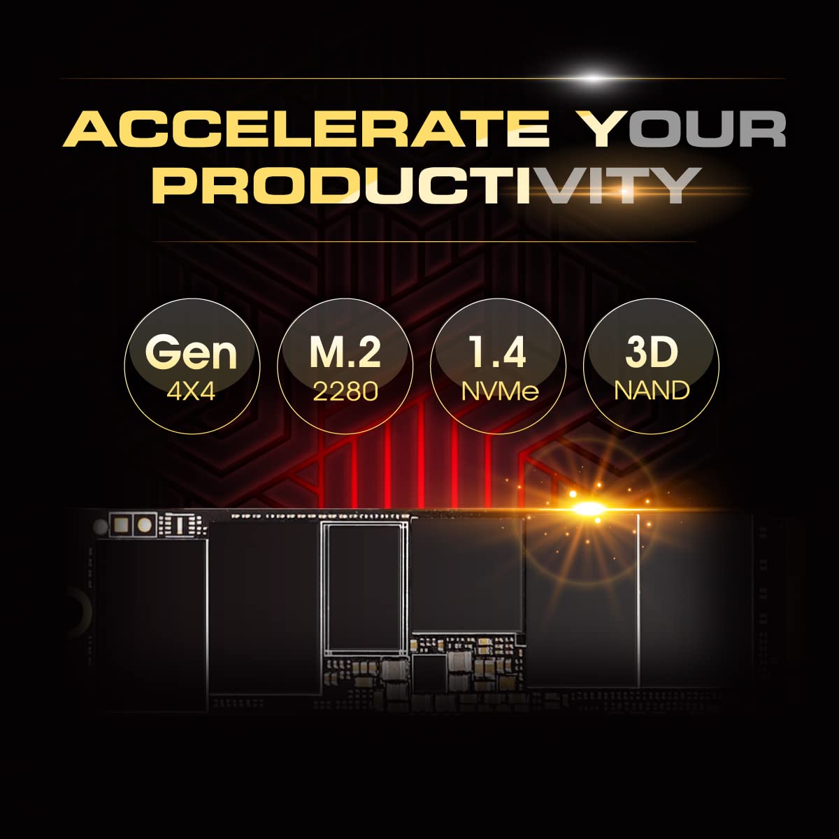 4TB NVMe 4.0 Gen4 PCIe M.2 SSD V1405