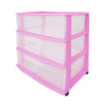 Wide Plastic 3 Drawer Storage Cart U628900
