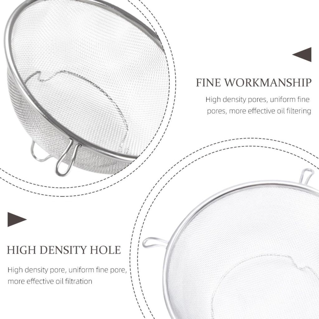 Stainless Steel Fine Mesh Skimmer Spoon P4276
