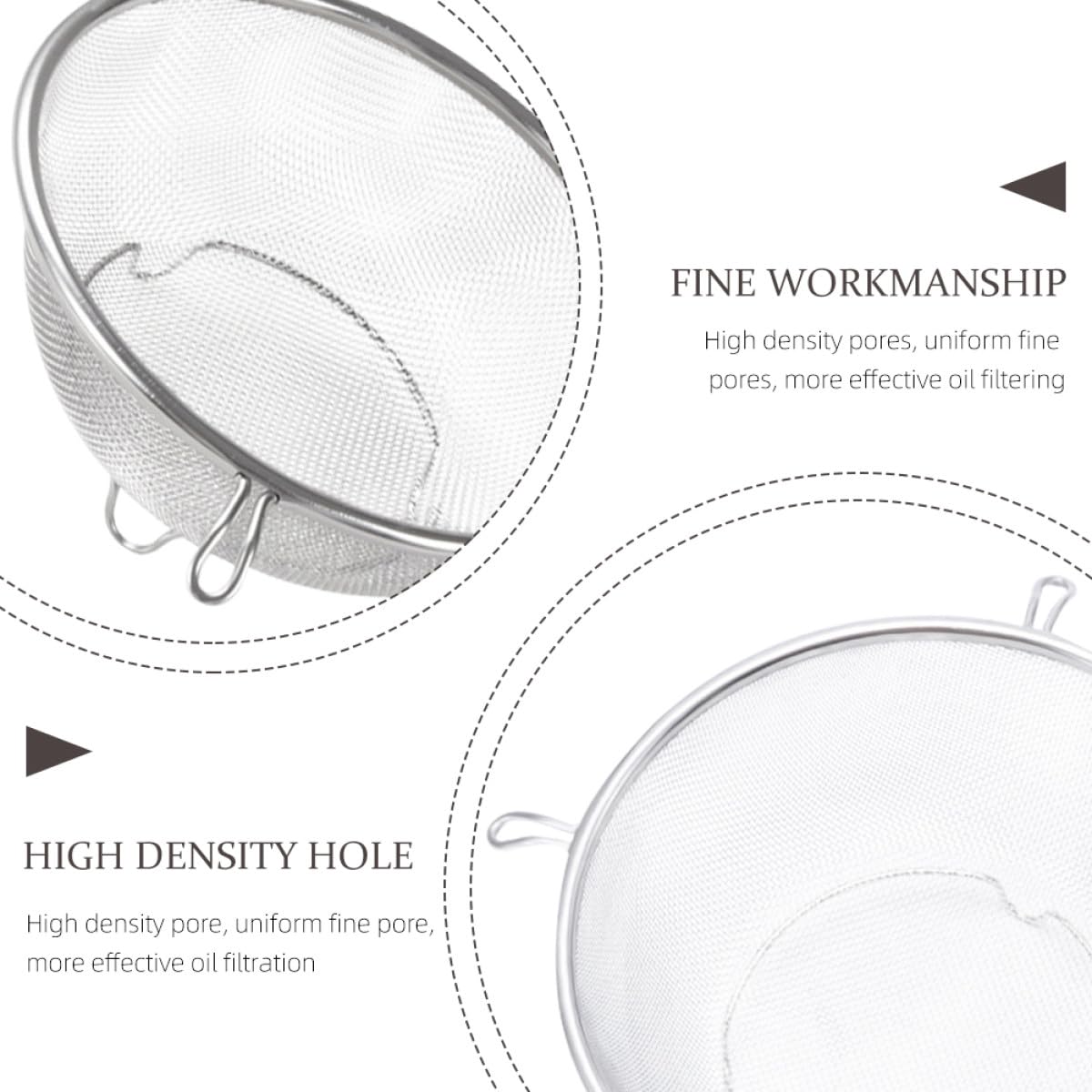 Stainless Steel Fine Mesh Skimmer Spoon P4276