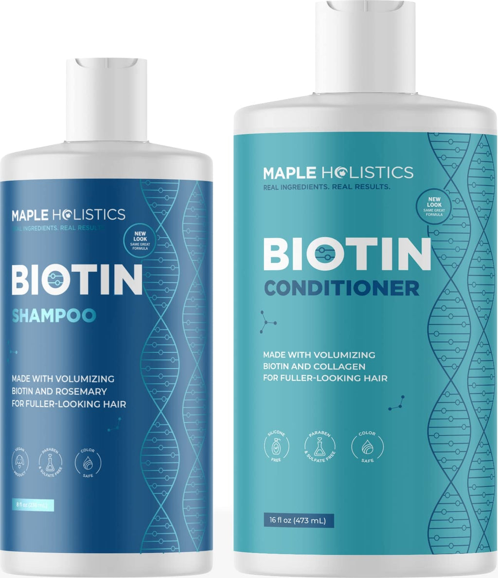 Biotin Shampoo and Conditioner Set Sulfate Paraben Silicone Free J9627