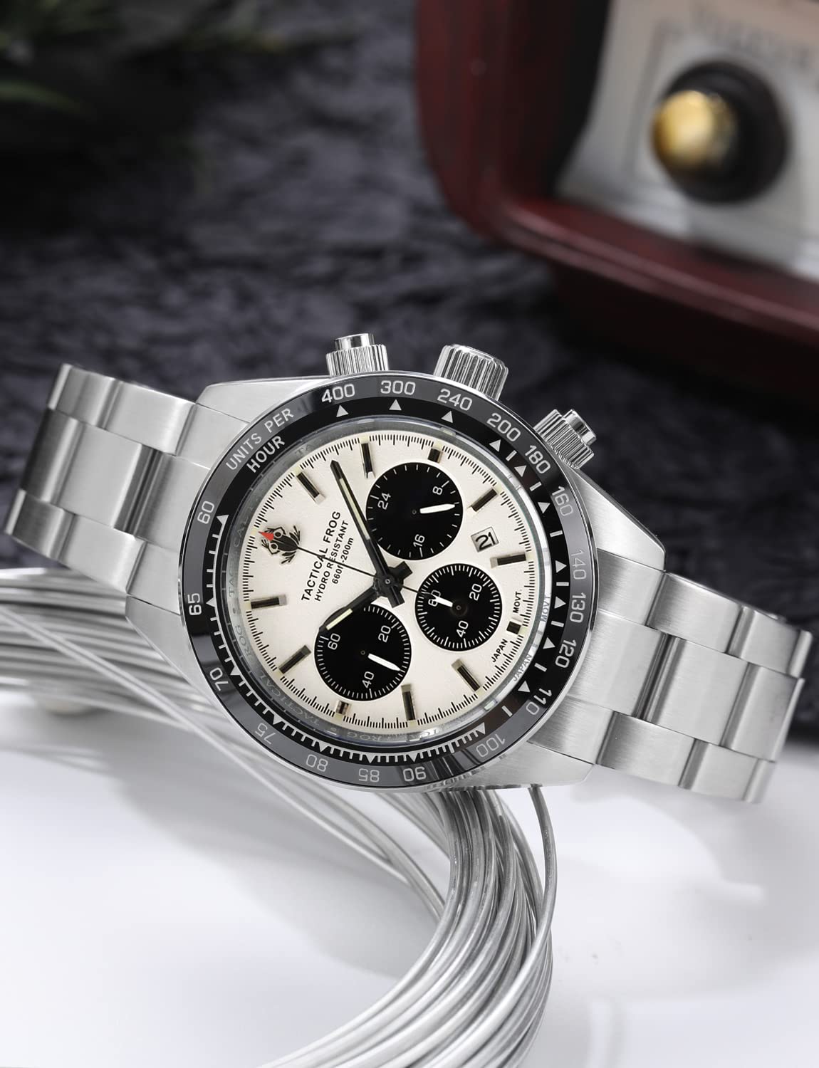 41mm Panda Chronograph Solar Quartz Watch N73280