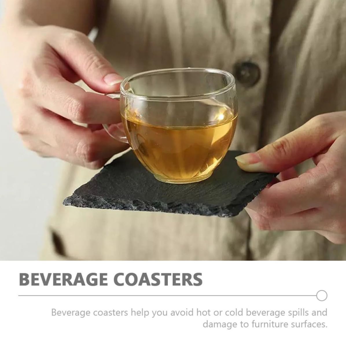Natural Stone Table Coasters T9255