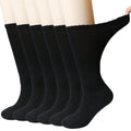 Bamboo Viscose Non-Binding Moisture Wicking Crew Socks With Seamless Toe G1290