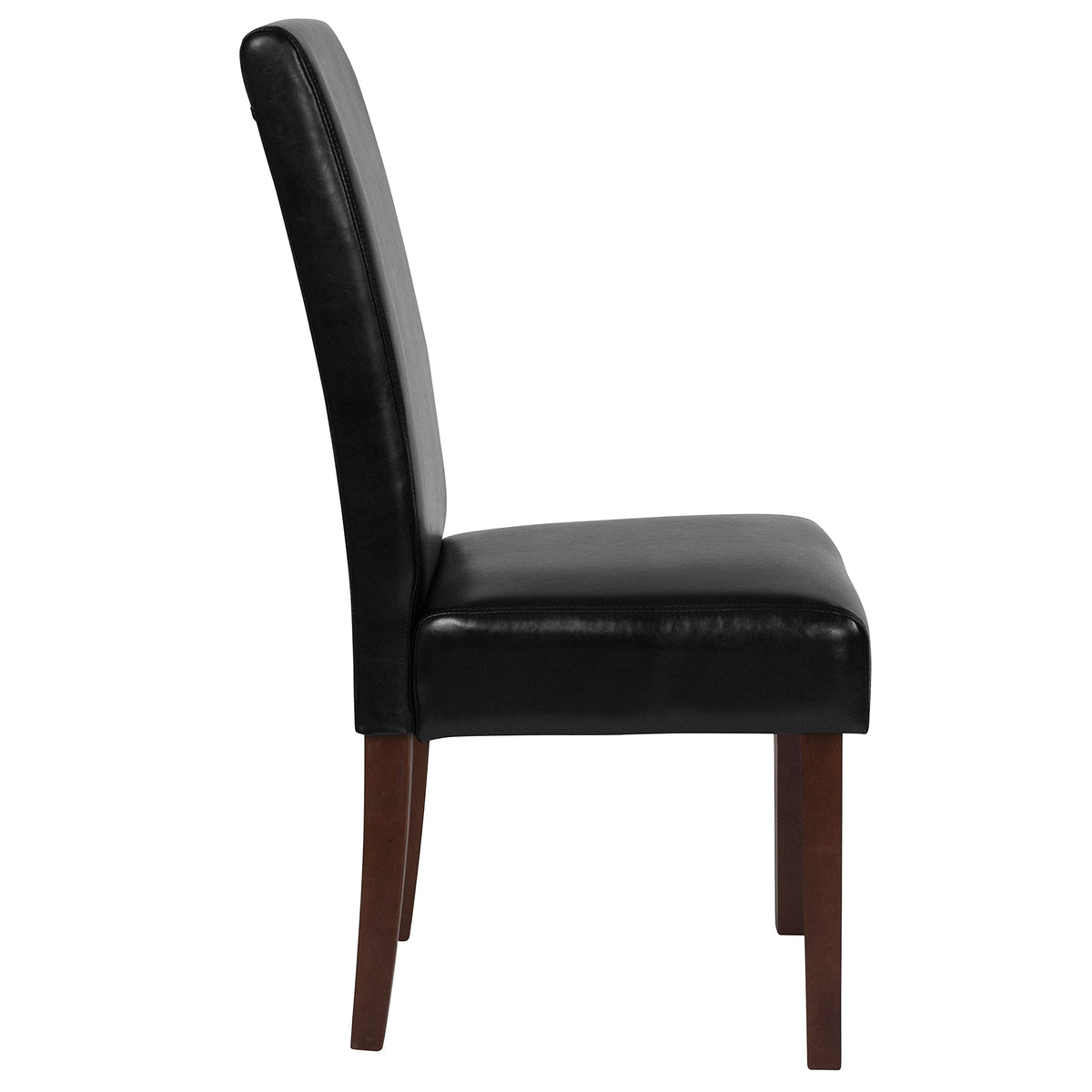 Black Faux Leather Parsons Chair 4-Pack Z84936