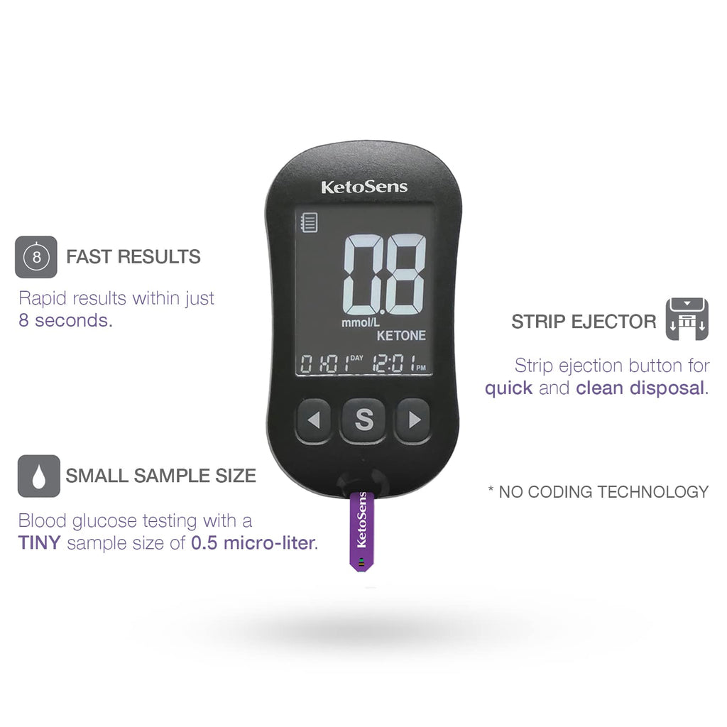 Blood Ketone Monitoring Starter Kit with 10 Test Strips P723