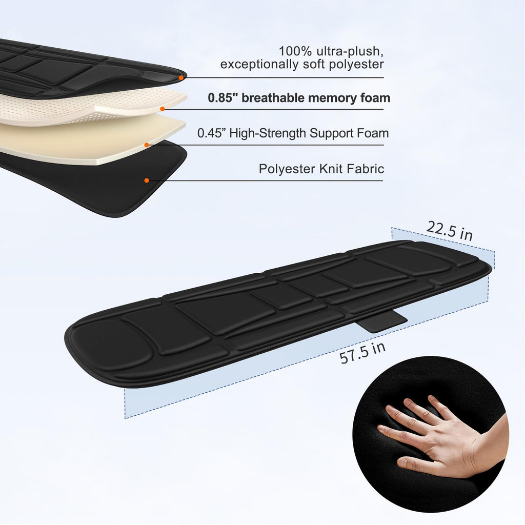 Heated Vibration Full Body Massage Mat with Lumbar Support Cushion O390799