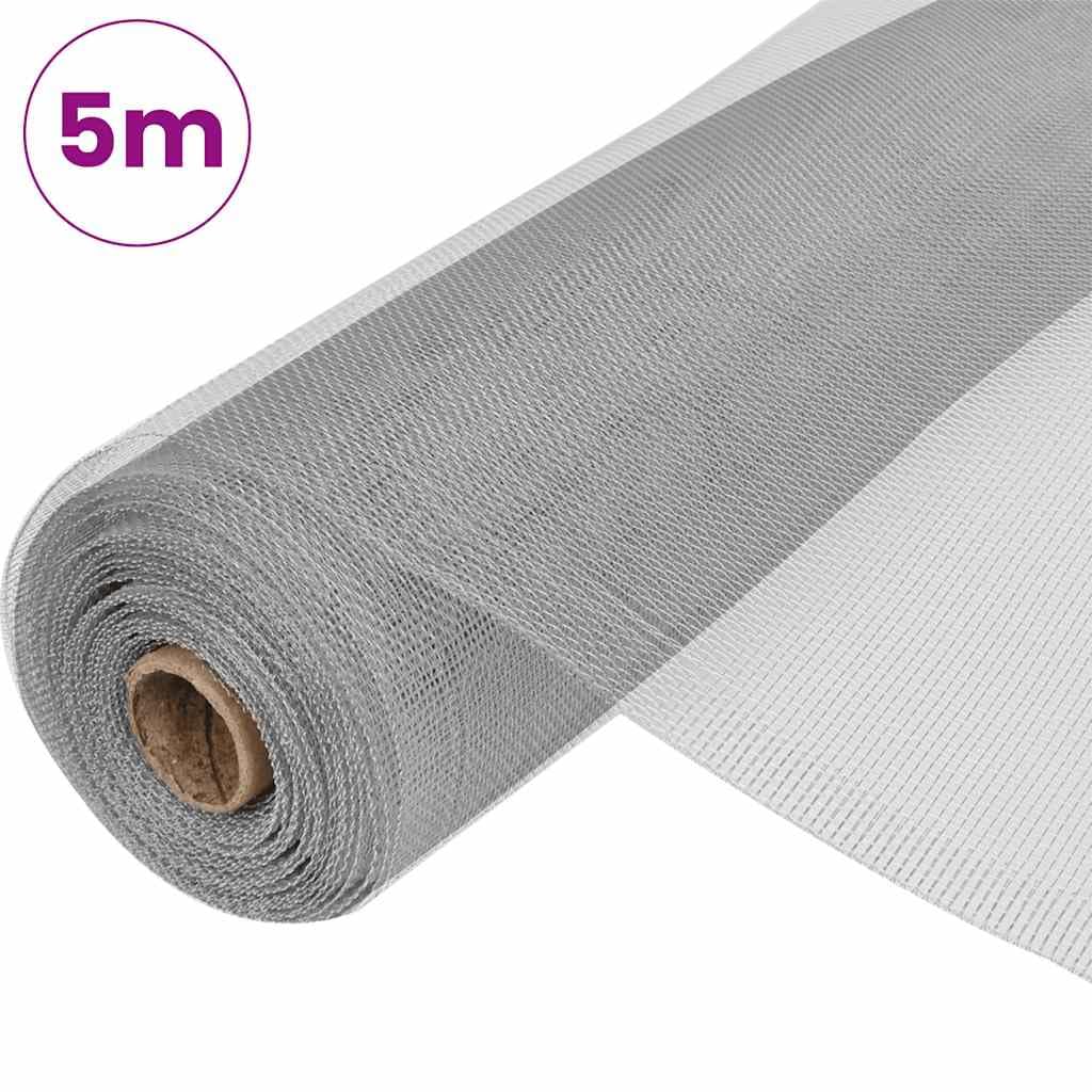 Aluminum Mesh Screen 39.4x196.9 Inches Silver Q976