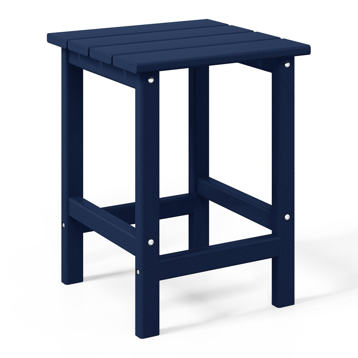 Navy Blue 3-Pieces Adirondack Chairs Set with Side Table I5605