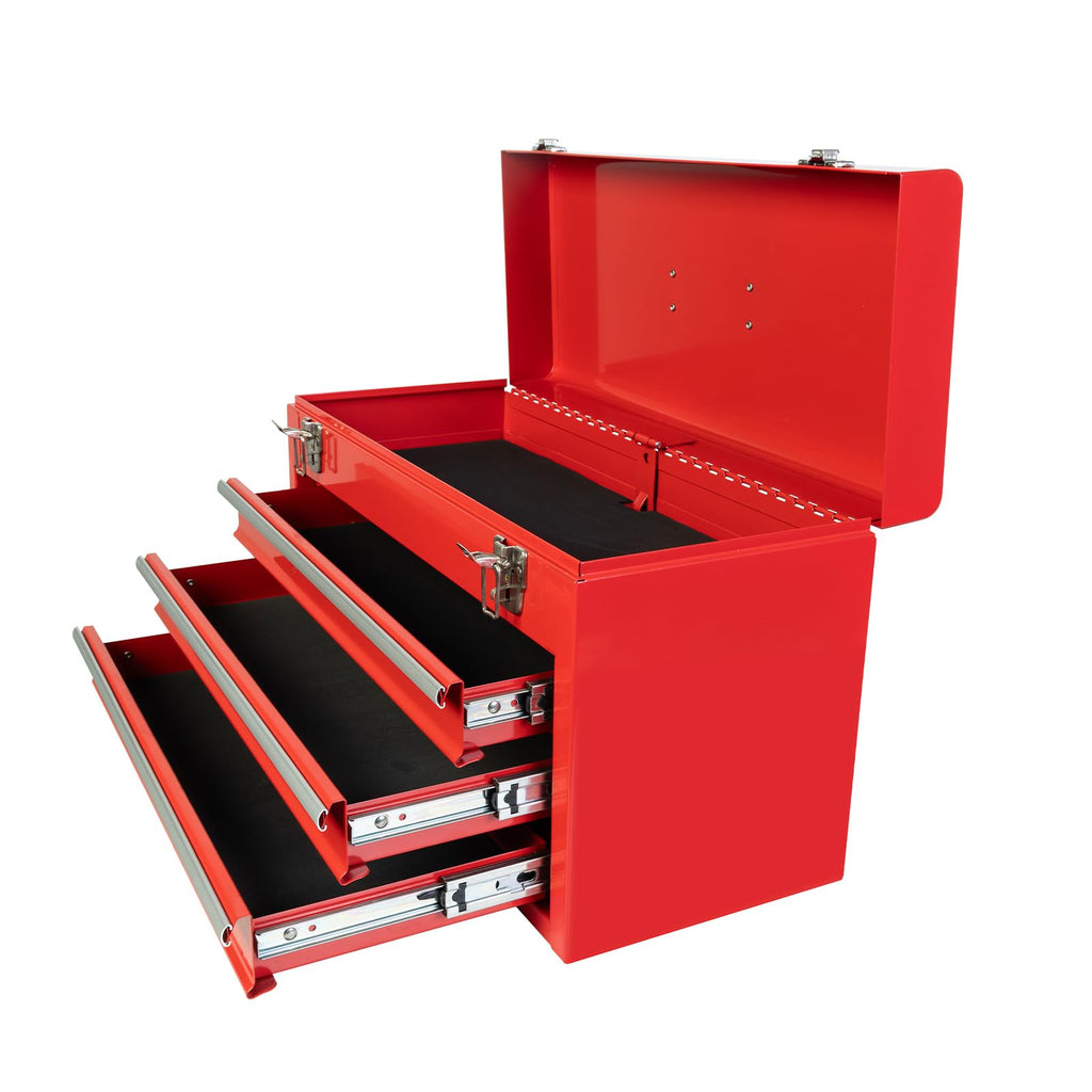 20.5-Inch Metal Tool Box with 3 Drawers Y22657