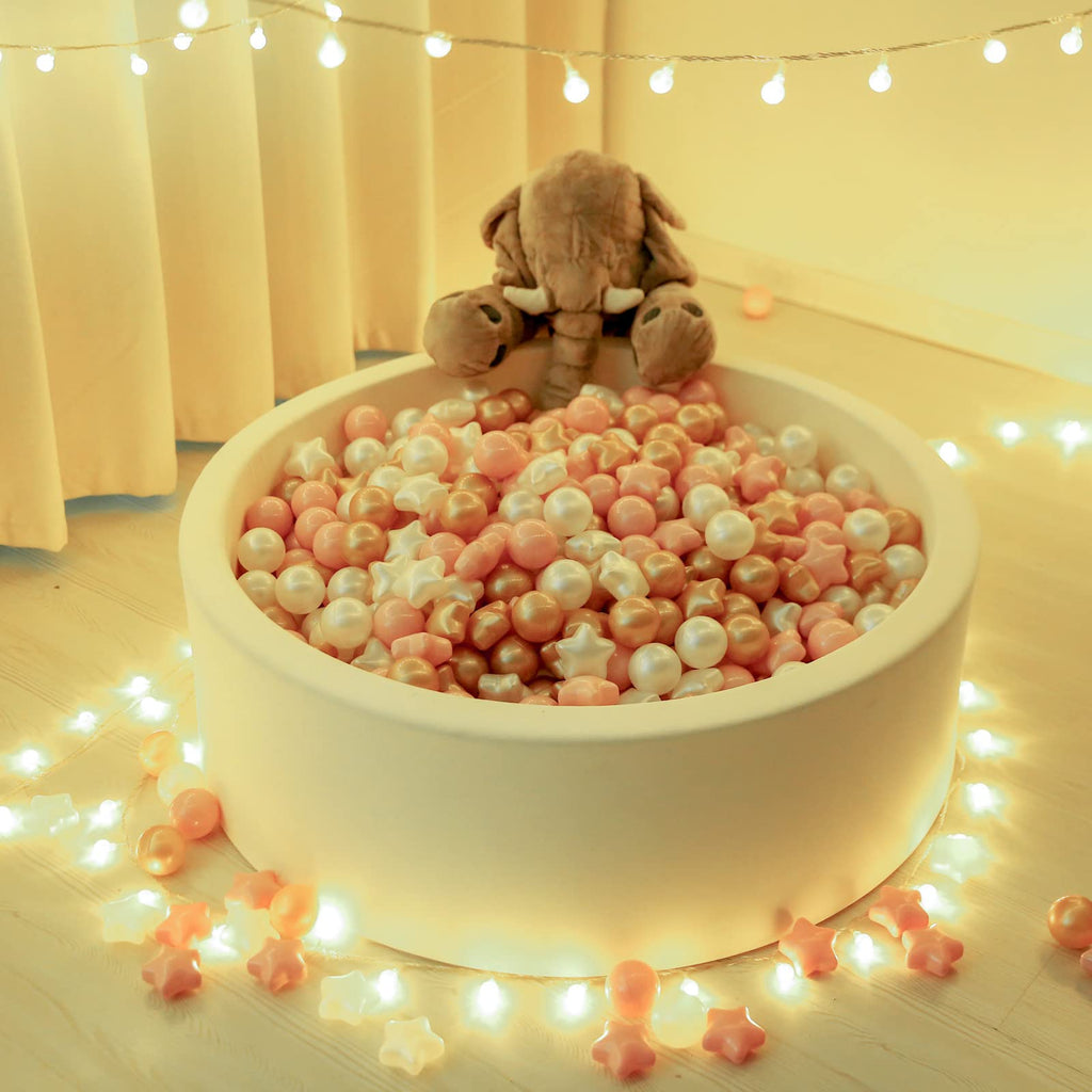 50 100 200 Count Star Ball Pit Balls Non-Toxic Plastic R939