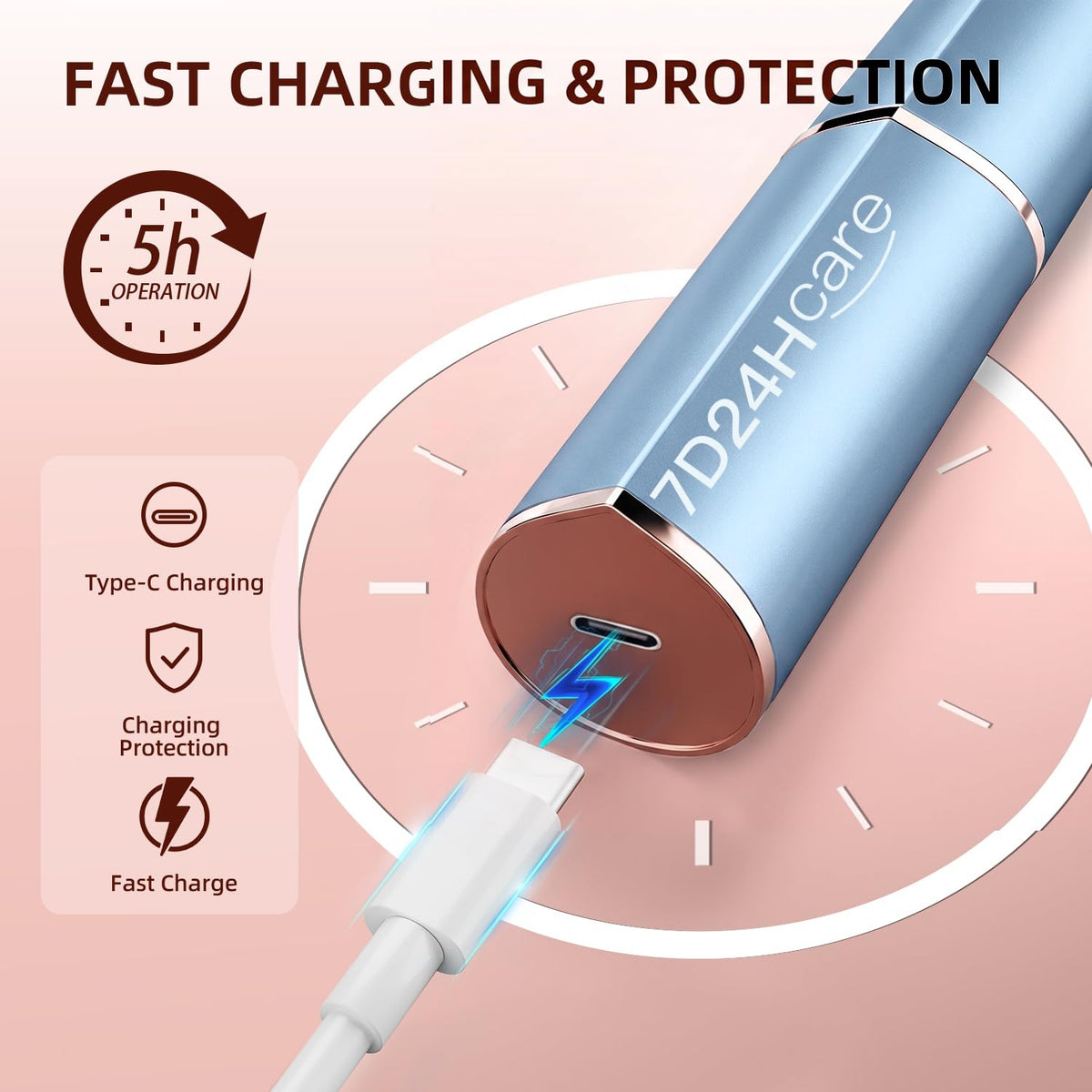 2-Pack Electric Rechargeable Facial Hair Remover J915541