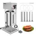 15L Electric Stainless Steel Sausage Stuffer with 5 Stuffing Tubes T847857
