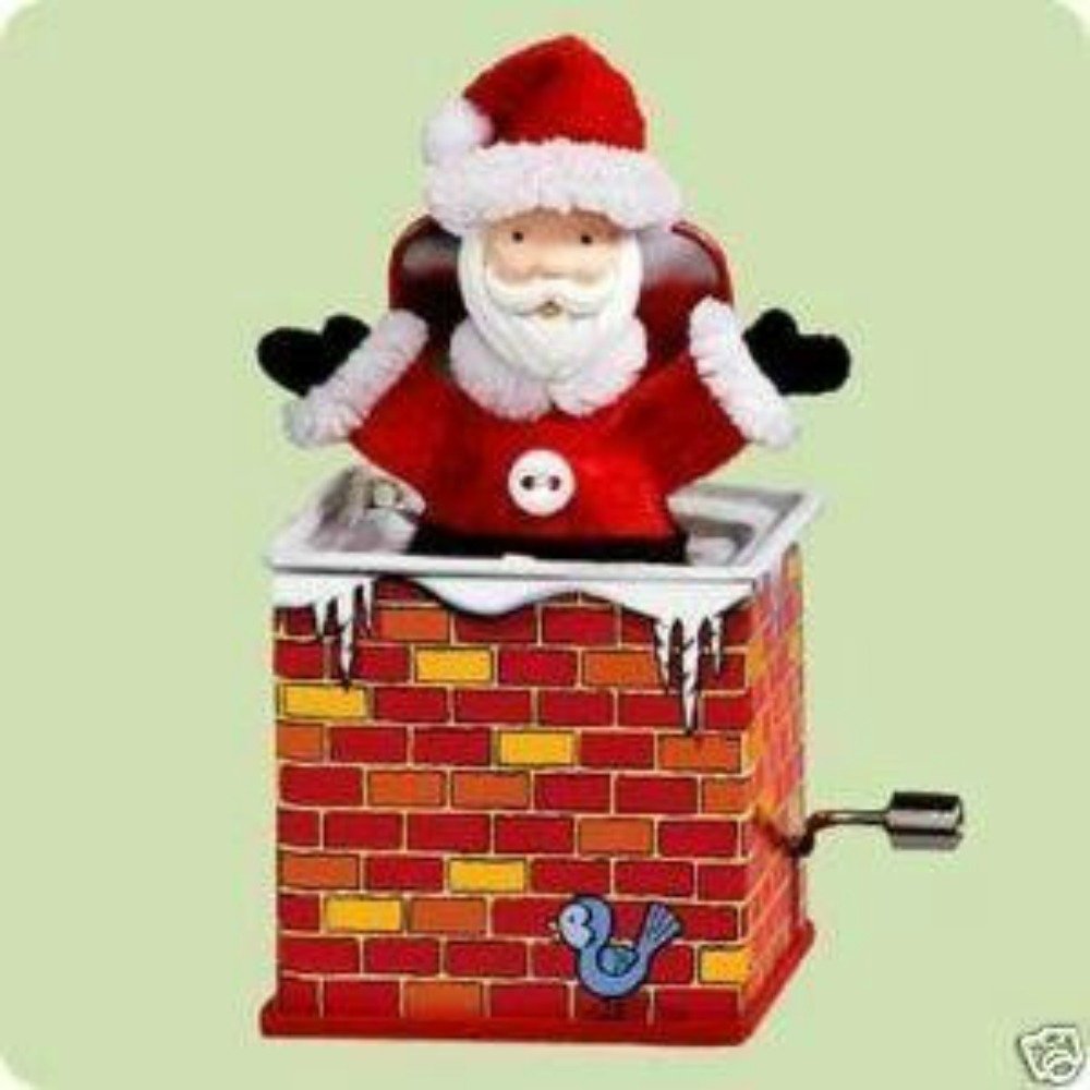 Santa Jack in the Box Ornament D9202