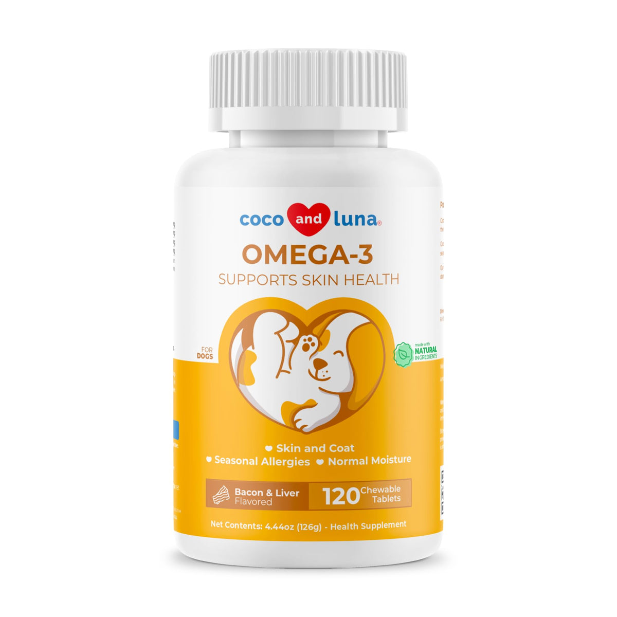 Omega 3 Fish Oil Skin and Coat Supplement D536