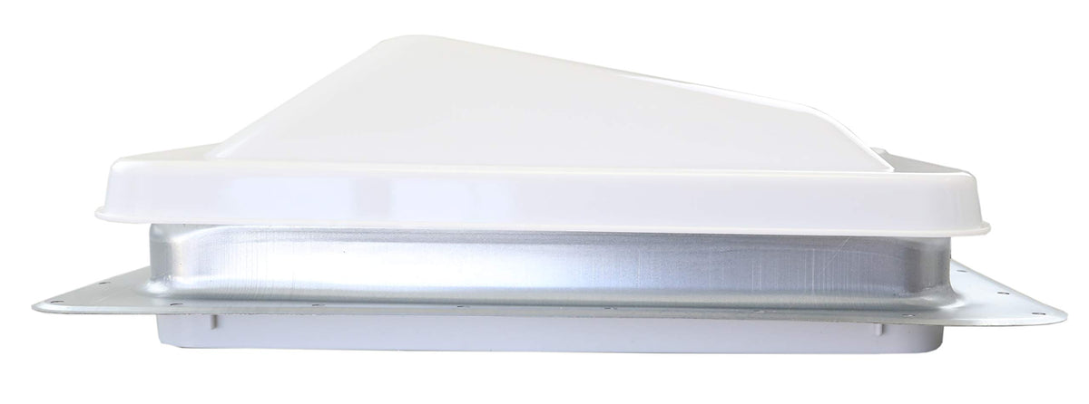 White Manual Crank RV Roof Vent with Screen K384