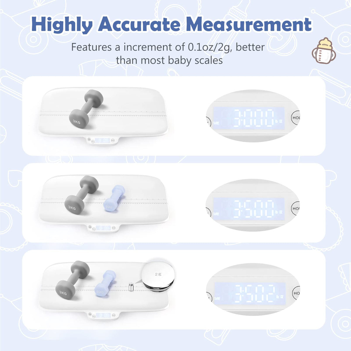 66lb Digital Baby and Pet Scale with Hold Function L986