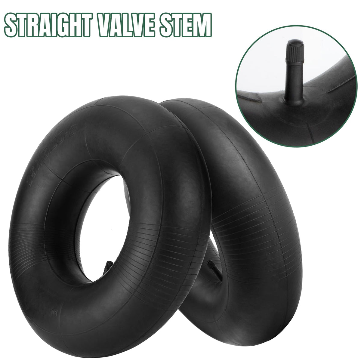 15x6.00-6 Inner Tube with Straight Valve Stem 2-Pack A258445