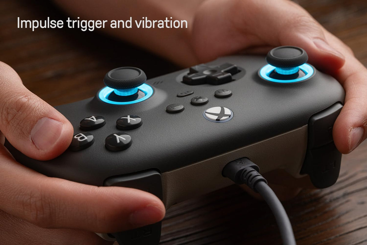 Wired Controller with RGB Lighting Dark Gray V3272