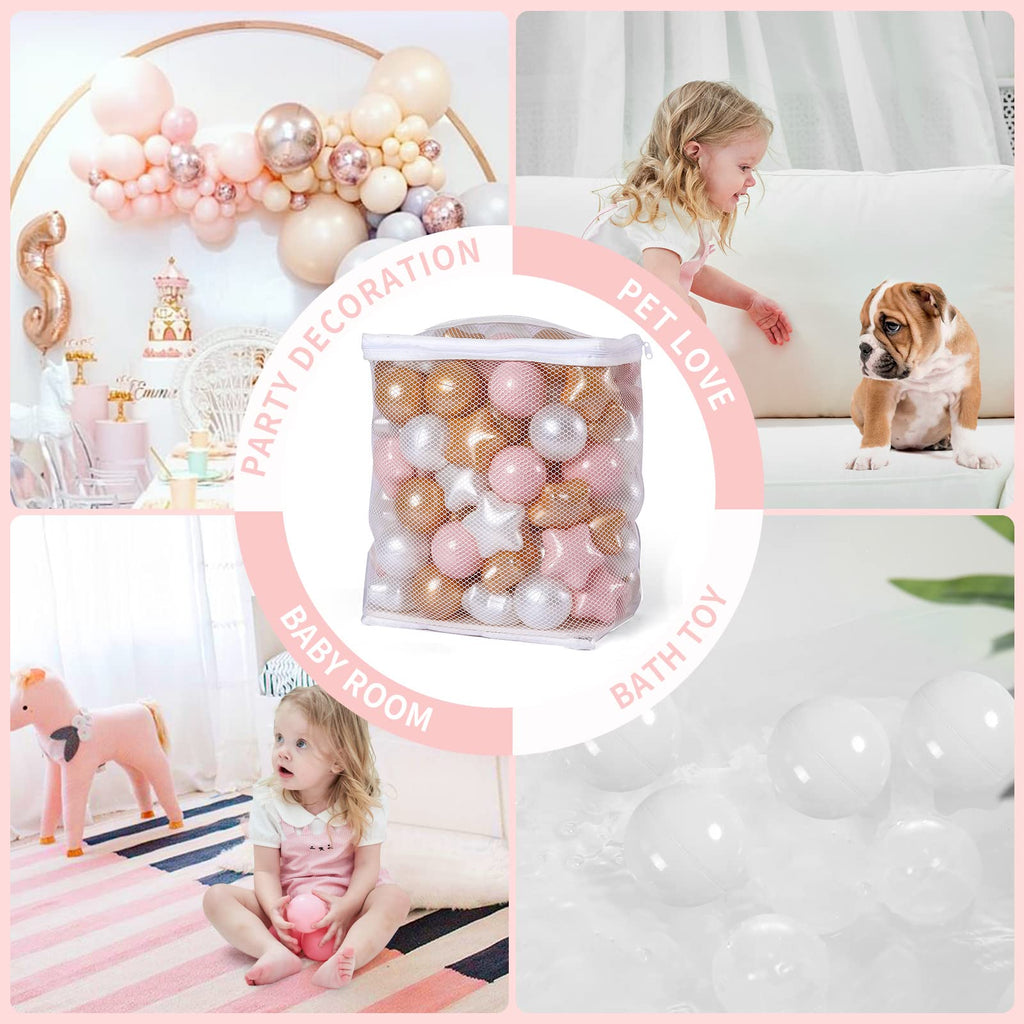 50 100 200 Count Star Ball Pit Balls Non-Toxic Plastic R939