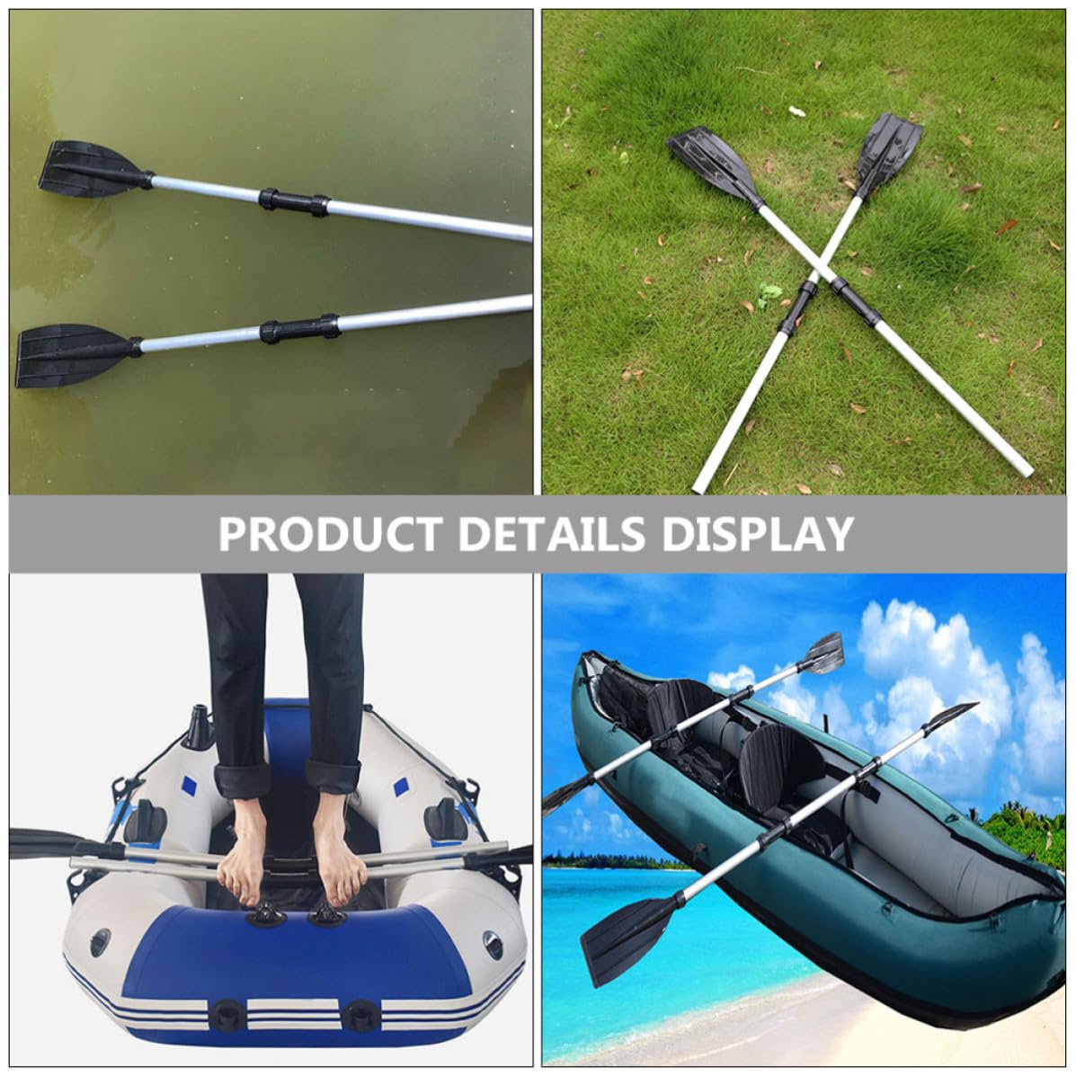 2pcs Aluminum Alloy Kayak Paddles S4390