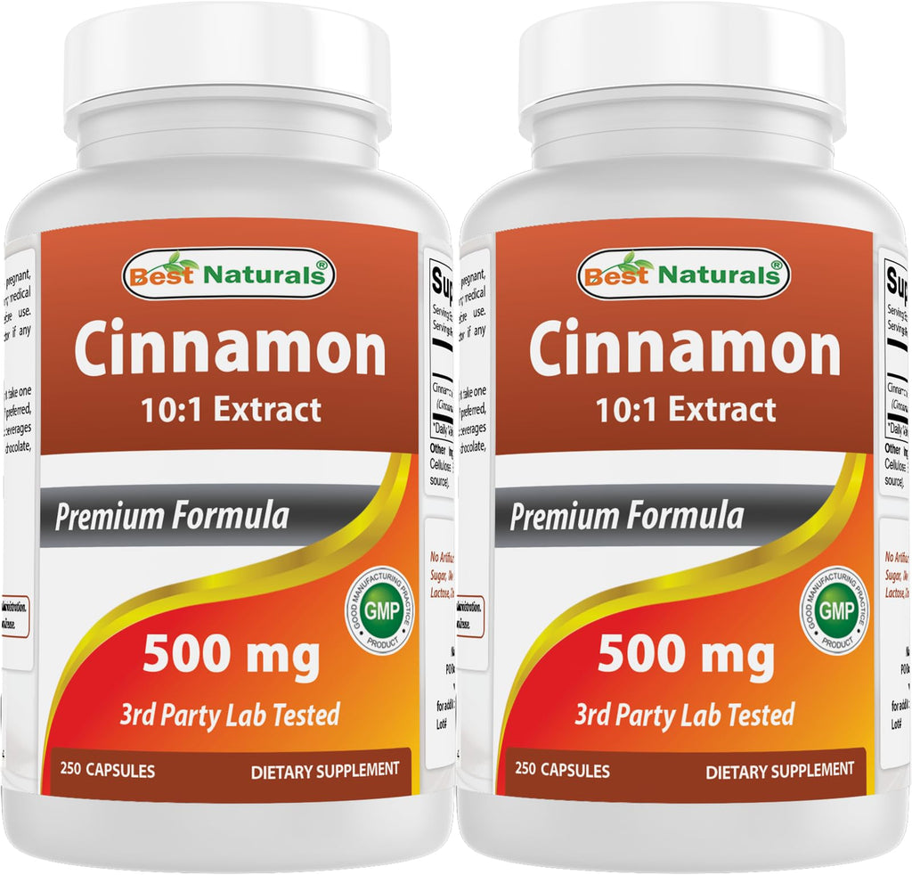 Cinnamon 500 mg 250 Capsules Pack of 2 D7559