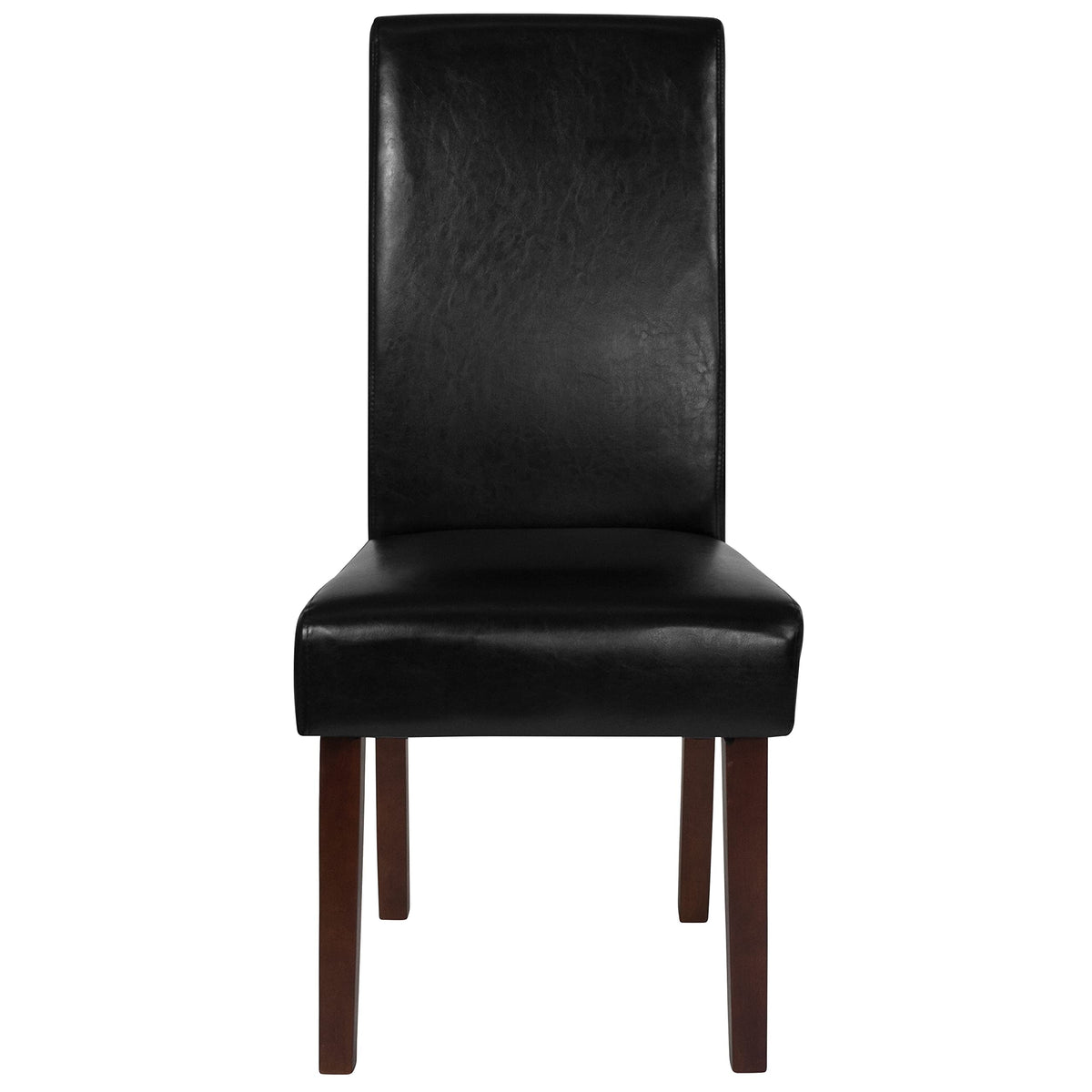 Black Faux Leather Parsons Chair 4-Pack Z84936