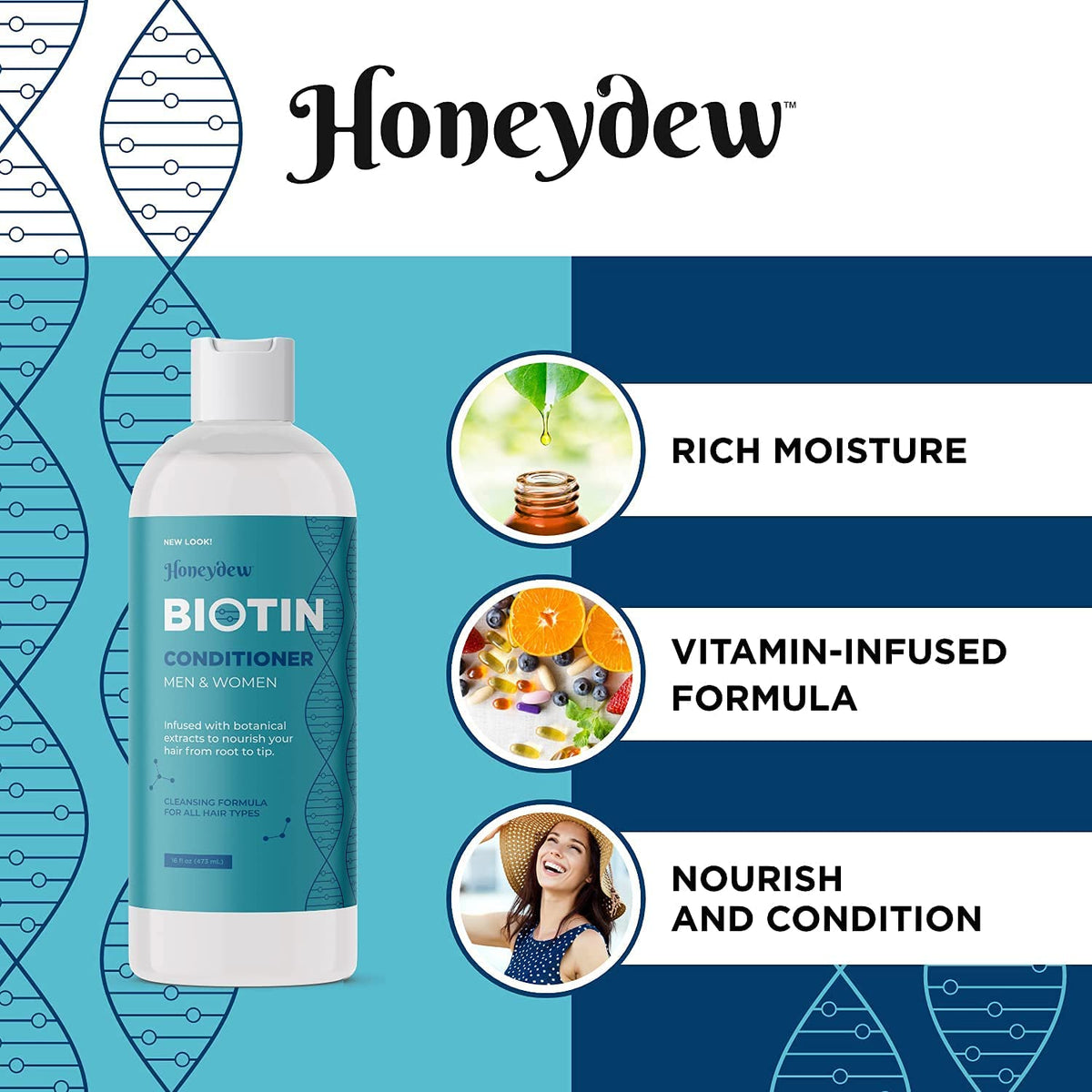 Biotin Shampoo and Conditioner Set Sulfate Paraben Silicone Free J9627