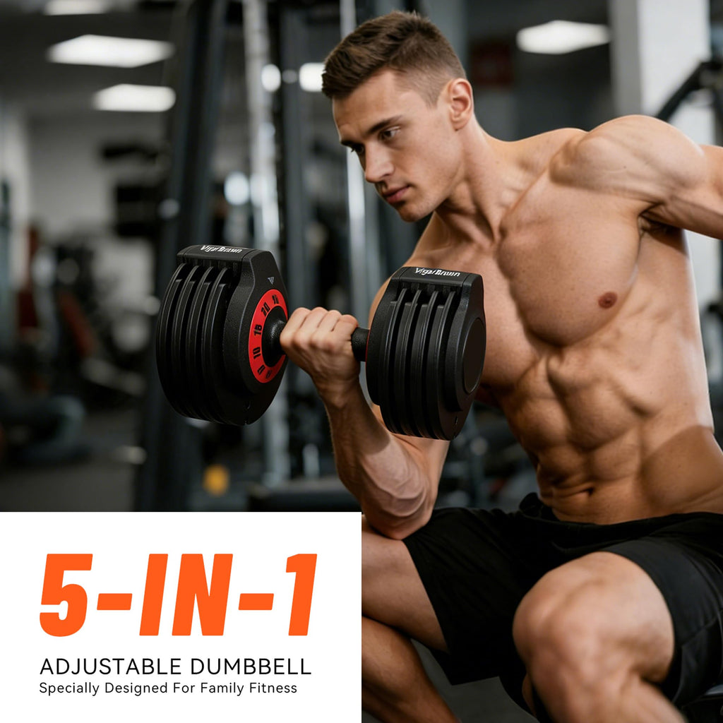 Adjustable Dumbbell Set with Storage Case I54460