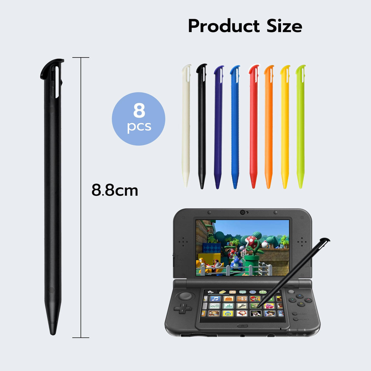 Multi-Color Stylus Pens 8 Pack L5341